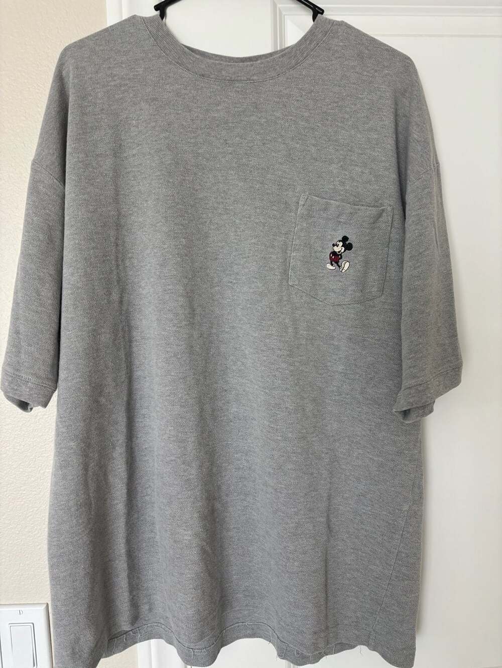 Vintage 90s Disney Mickey Mouse Embroidered Pocket T-Shirt Shirt XXL